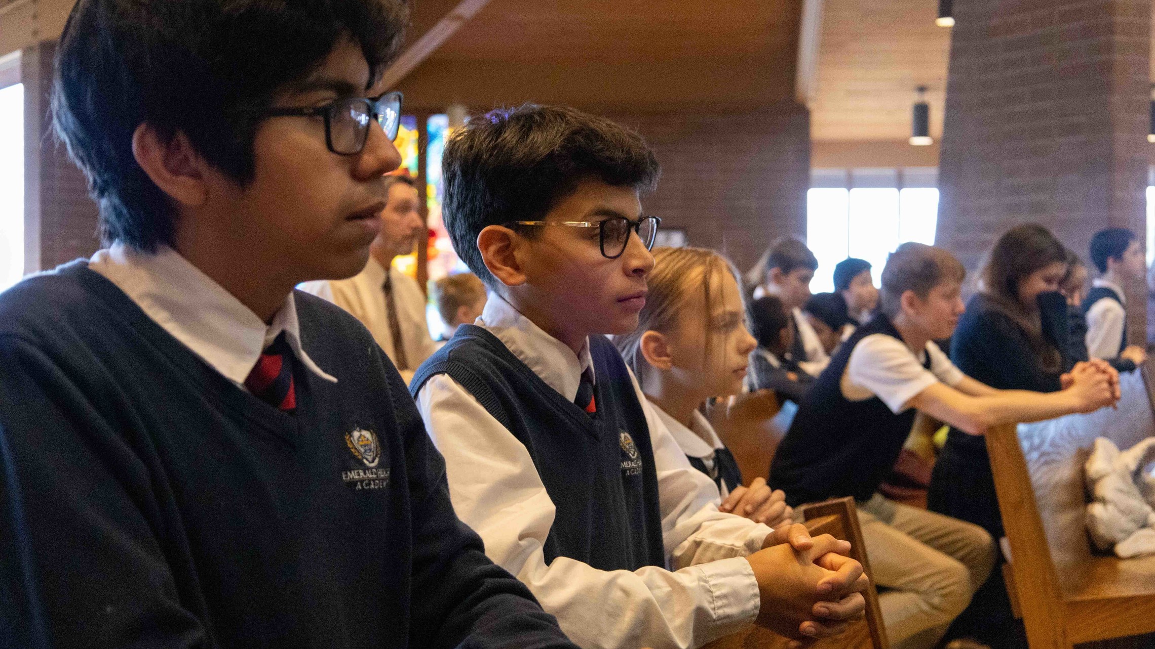 Prayer and Mass at SMS