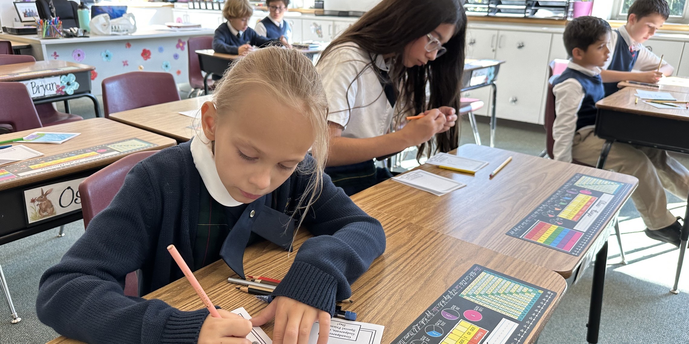 Crafts during the all-school retreat