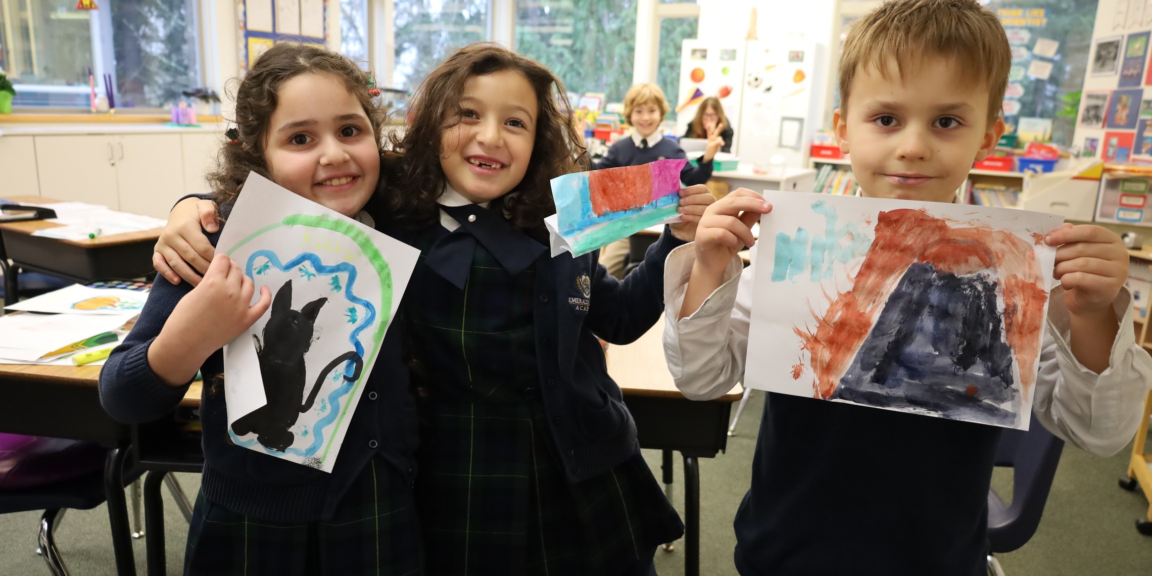 1st and 2nd Grade Painting Fun